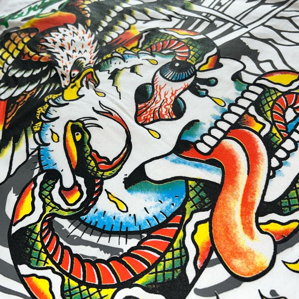 💀 #EdHardy #SkullSnake #Tee #Size M #New #Storage
